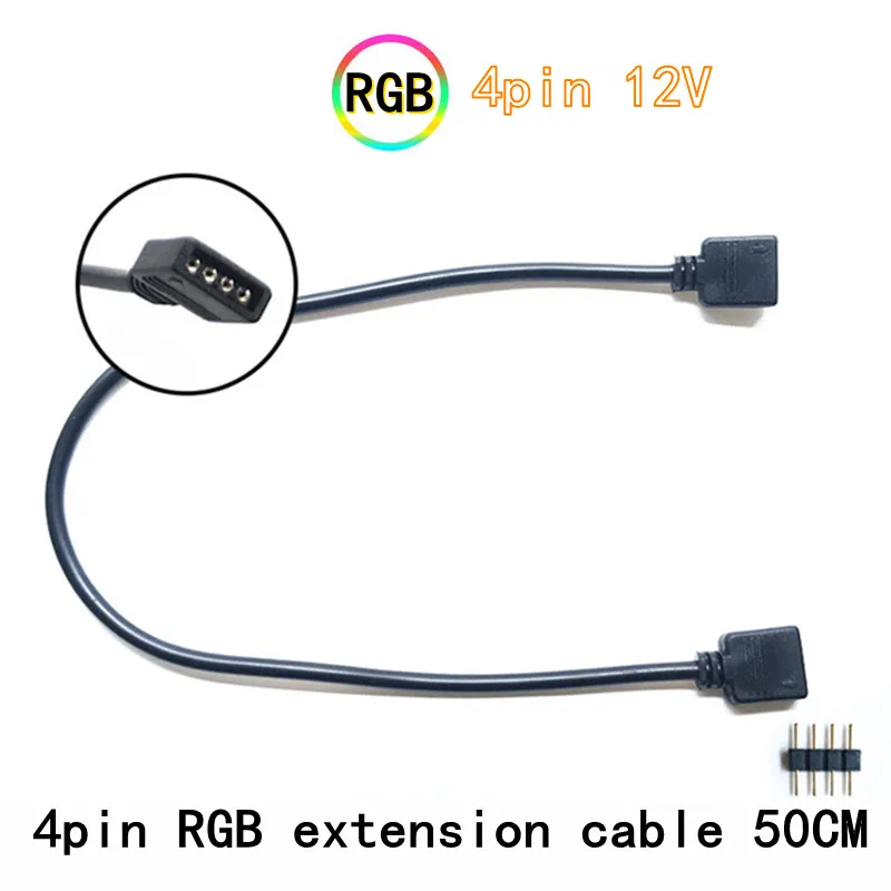 

4-pin 12V 3-pin 5V extension adapter cable connected to system board 2 or 3 or 4 light splitter PC connector hub