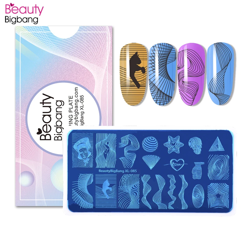 

Beautybigbang Nail Stamping Plates Set Dot Point Cute Image Vintage Stainless Steel Nails Art Stamp Template Mold XL-044-XL-086