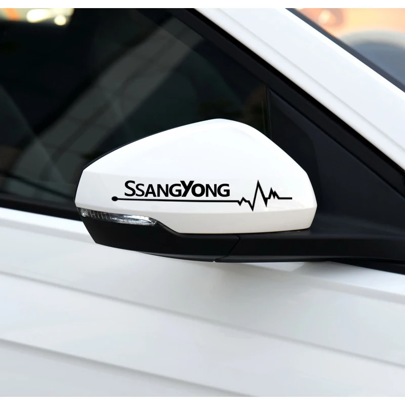 Автомобильные наклейки, царапины, зеркало заднего вида, наклейка для Ssangyong kyron Rexton, Korando actyon