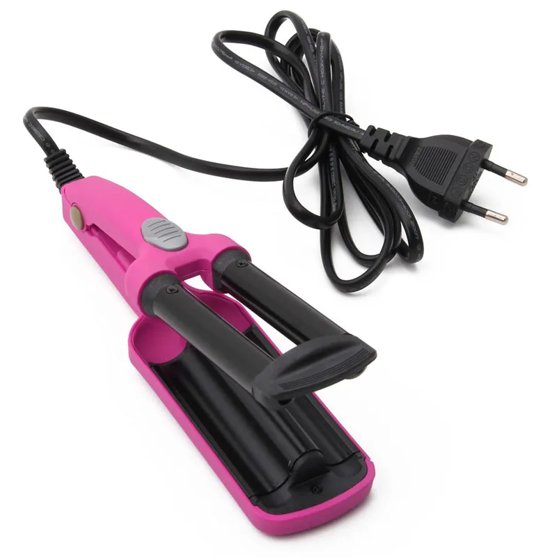 

Mini Ceramic Hair Crimper Curler Curling Iron Tong Waving Wand Roller Salon
