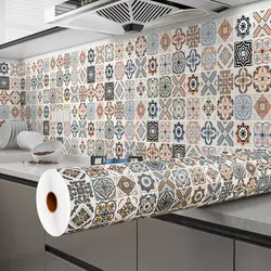 Floor Stickers Self-Adhesive Bathroom Floor Stickers Kitchen Tile Stickers Decorative Waterproof Non-Slip Thick Wear-Resistant