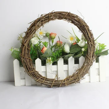 

10PCS Dried Rattan Ring Window DIY Rattan Craft Vine Wreath for Party Decoration