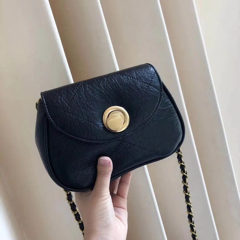 

OUMISI Women's new style of 2019 tide chain slanting Saddle Bag ins fashion Ladies' Bag MUS08F