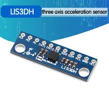 Lis3dh triaxial aceleração sensor de temperatura três conversores movimento acelerômetro módulo placa desenvolvimento substituir adxl345