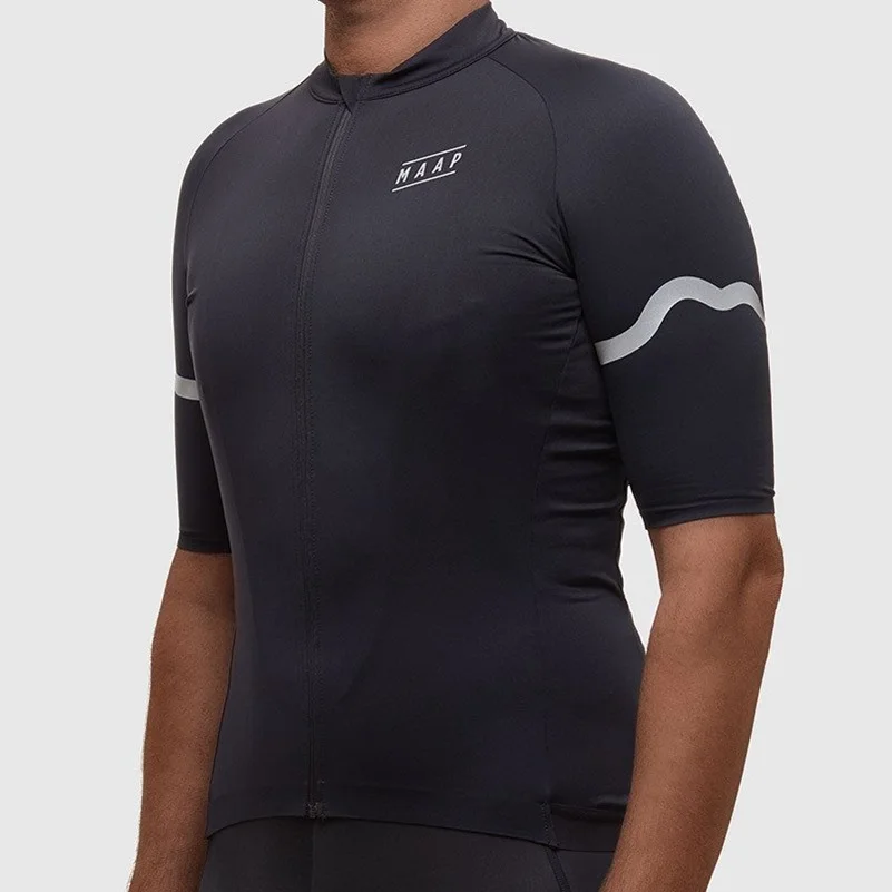 10 White short sleeve jersey Men's Breathable bicycle Jersey Pro racing team road bike MTB cycling wear maglia Ciclismo - Цвет: 10