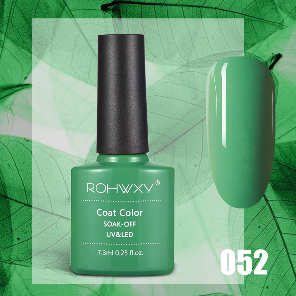 A052 ROHWXY 7,3 мл Гель-лак для ногтей для маникюра 60 цветов УФ-светодиодный Гель-лак впитывающий Гель-лак для рисования Гель-лак Инструменты для дизайна ногтей - Цвет: A052