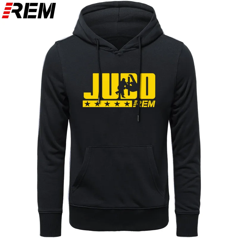 Winter Fashion Style Men's Judo Hoodies Harajuku Hip Hop O-Neck Sweatshirts Cool Streetwear Camisetas - Цвет: BLACK YELLOW