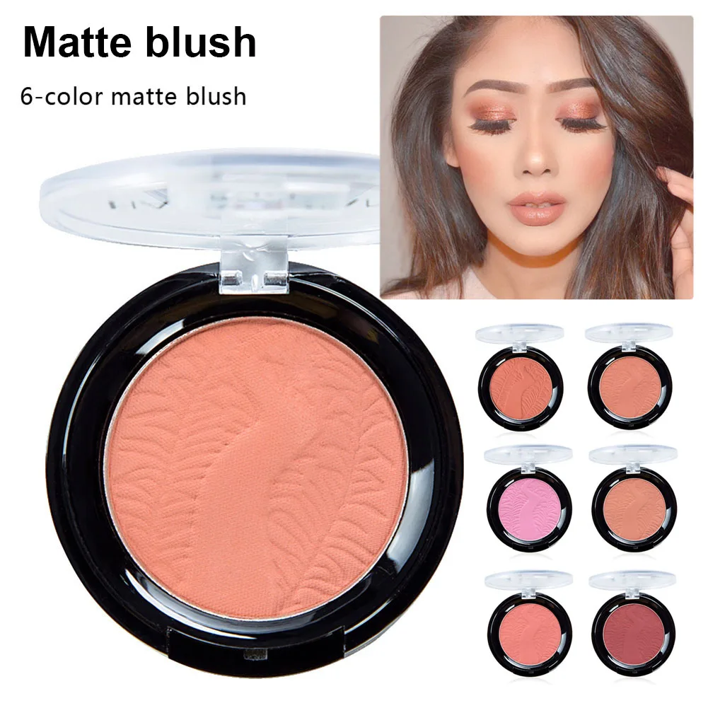 1 Pcs Makeup Blush Blusher Matte Long Lasting Brighten Cosmetics Beauty for Women JS11