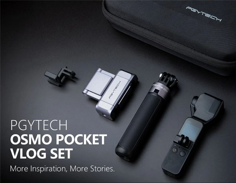 PGYTECH OSMO POCKET VLOG Professional Development Kit Flexible switching shooting mode Storage and carrying case Easy to carry