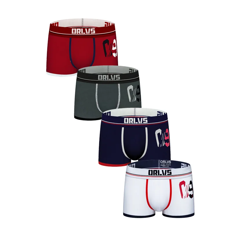 4 шт./лот, Ropa interior masculina, боксеры, нижнее белье для мужчин, мужские боксеры, мужское нижнее белье, боксеры, шорты, мужские боксеры, сексуальные боксеры, шорты OR189 - Цвет: Multi