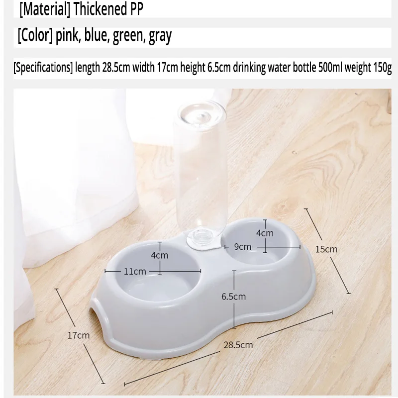 Non-Slip Pet Dogs Cats Double Bowls Food Water Feeder  Dispenser For Dogs cat Drinking Bowl For Cats Feeder pet Product Supplies