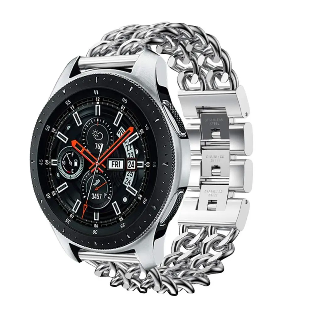 22mm Stainless steel strap for Samsung Galaxy watch 3 45mm gear s3 band metal wirst for galaxy 46mm Huawei gt honor for Amazfit