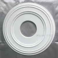 PU Decorative Ceiling Rose Chandelier Ceiling Plate Rosette Pendant Light Base Decor Panel Polyurethane Medallion 2
