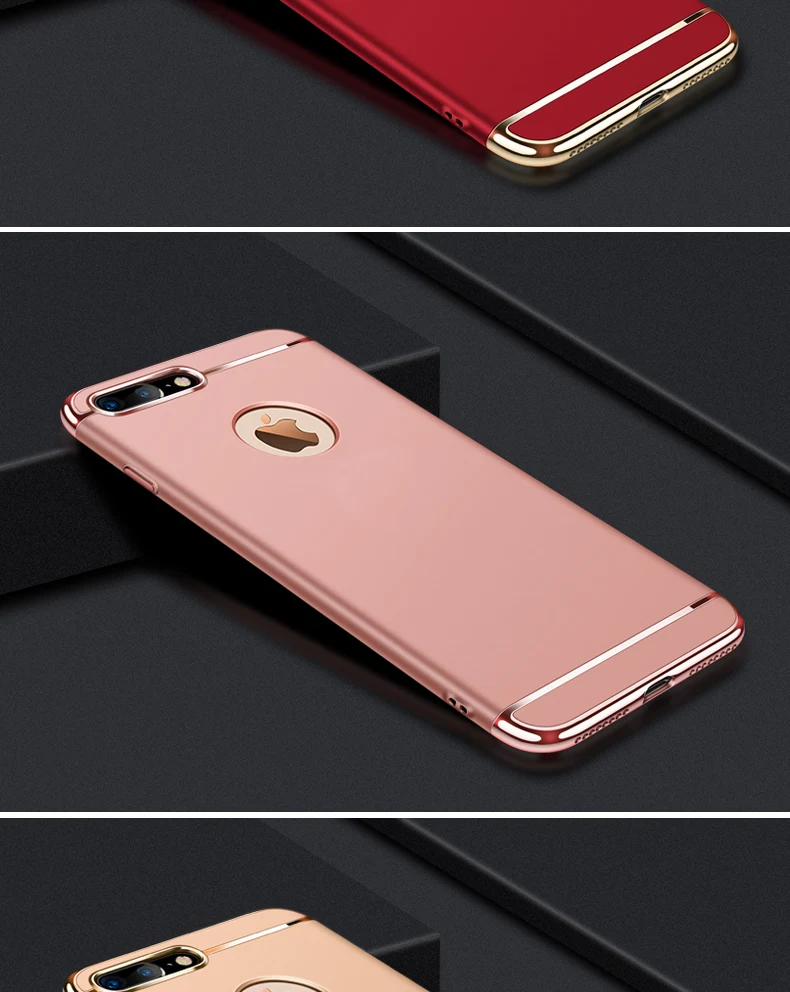 case for iphone 12 pro Luxury Plating Shockproof Phone Case For iphone 7 8 Plus 6 6s 5 5s PC Matte Hard Cover For iphone X Xr Xs 11 12 13 Pro Max Case iphone 12 pro wallet case