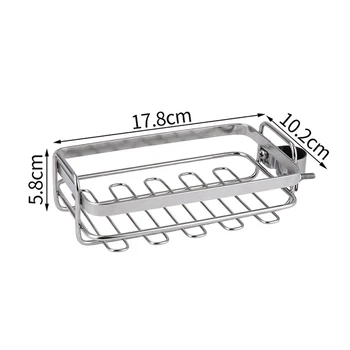 

Rack Washroom Drain Basket Multifunction Stainless Steel Sponge Holder Faucet Storage Shelf Save Space For Kitchen Sink