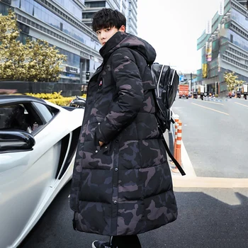 

2019 Winter Parkas Men's thicken Hooded Coats man high quality Removable lining 90% Duck Down casual Jacket men size M-4XL