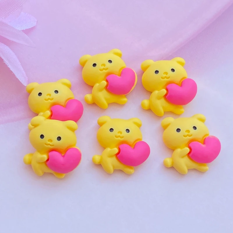 10Pcs New Mixed Lovely Cartoon Animals / Drinks Flat Back Resin Scrapbooking DIY Jewelry Craft Decoration Accessories