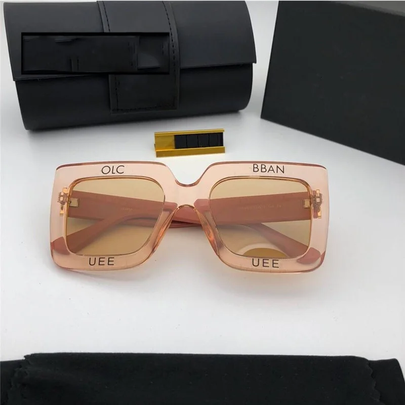 Европейские летние брендовые дизайнерские женские солнцезащитные очки с буквенным принтом, квадратные очки в стиле ретро, солнцезащитные очки Gafas De Sol Mujer Feminino