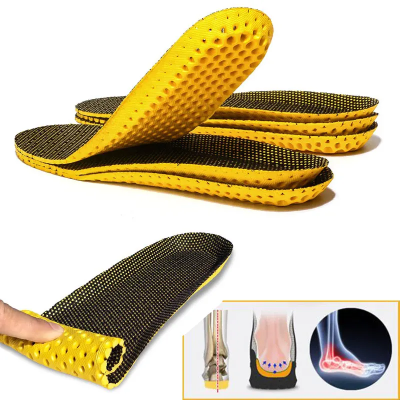 Ортопедические подошвенные фасцитические стельки для обуви спортивная дышащая обувь удобная стелька для представления стельки для мужчин и женщин ортопедические стельки