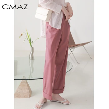 

CMAZ 2020 Women Suit Pants Spring Summer Office Lady Loose Trousers CMAZ3733