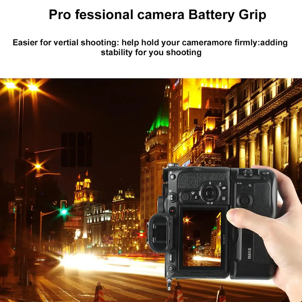Meike MK-A7R IV Battery Grip For Sony A7RIV A7IV A9II A7SIII A1 Cameras camera battery handle grip
