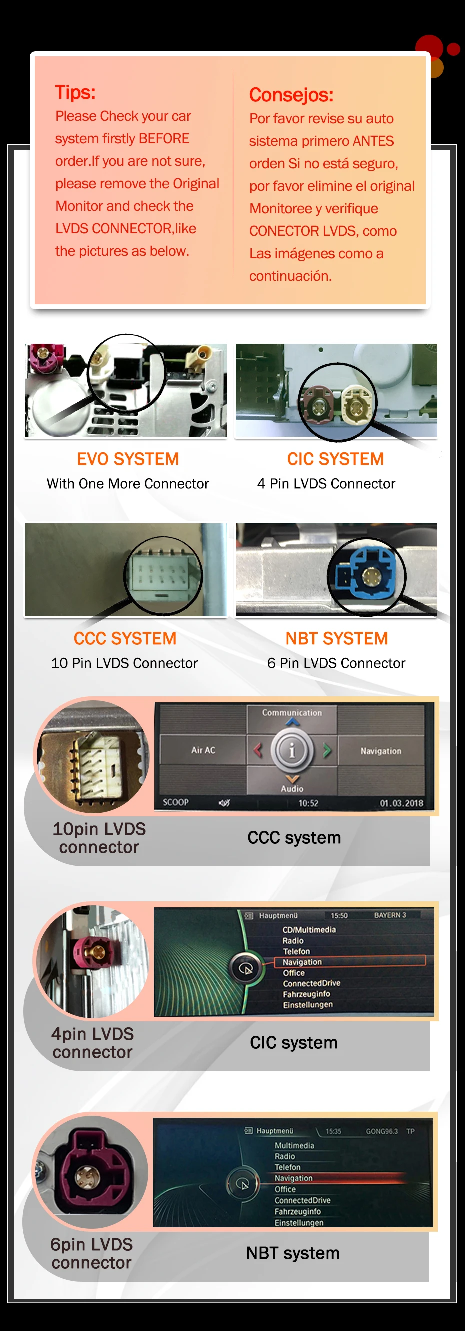 Top 4G 64G Android 9.0/7.1 GPS for BMW 5 Series E90 E91 E92 E93 no Original Screen with iDrive Car Multimedia Radio no DVD Player 6