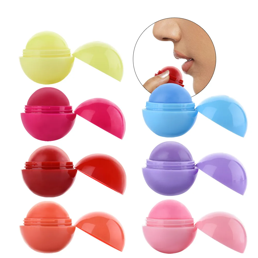 

Makeup Round Candy Color Moisturizing Lip Balm Natural Plant Lip Gloss Lipstick Fruit Embellish Lip Lipstick Gloss