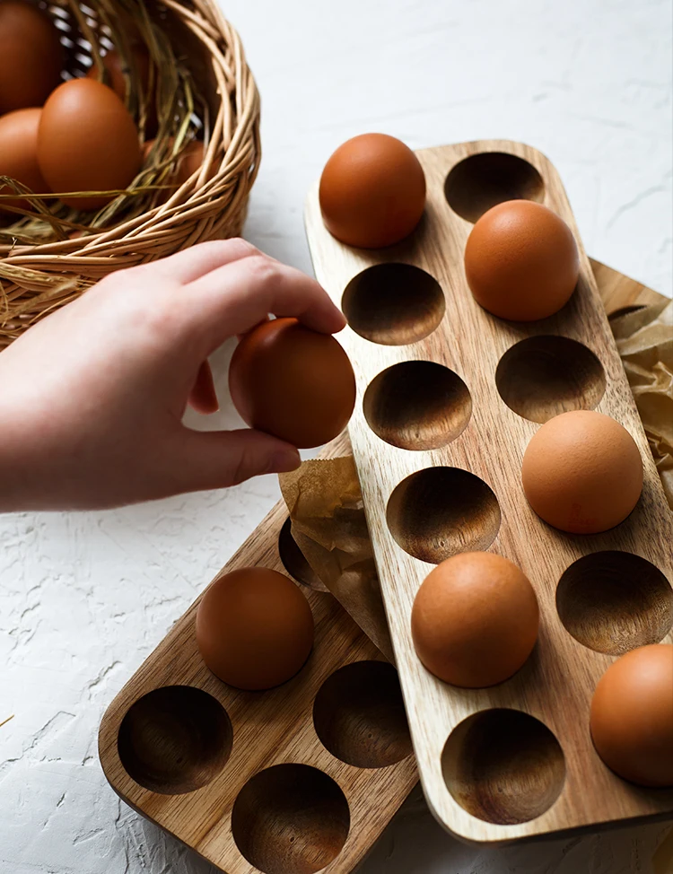 Деревянная коробка для хранения яиц небьющаяся защита журнальный лоток для яиц кухонный Органайзер аксессуары посуда контейнер для инструментов домашний декор