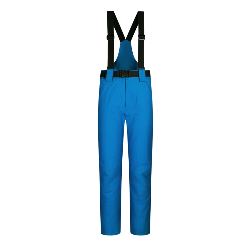 Новые лыжные брюки мужские и женские уличные высококачественные ветронепроницаемая Водонепроницаемая теплая Пара зимние брюки зимние лыжные сноубордические брюки - Цвет: turquoise blue