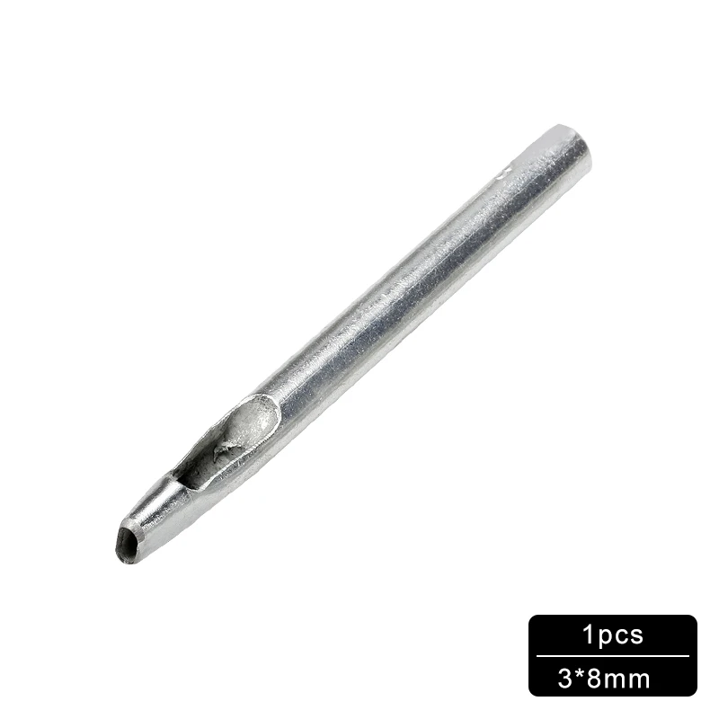 1PCS 3X8mm MIUIE, 1 шт., овальная форма, дырокол, резак, набор, ремень для часов, окантовка, прокладка, полый кожаный ремень, пояс с квадратным отверстием, инструменты для самостоятельной сборки - Цвет: 1PCS 3X8mm