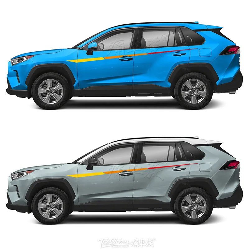 

Автомобильные наклейки для Toyota 2019-2020 RAV4, Модифицированная пленка для украшения кузова RAV4