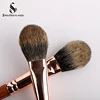 Shoushoulang Professional Handmade Make Up Brush Flat Round Blush Highlighter Brush Soft Squirrel Hair Makeup Brushes 5