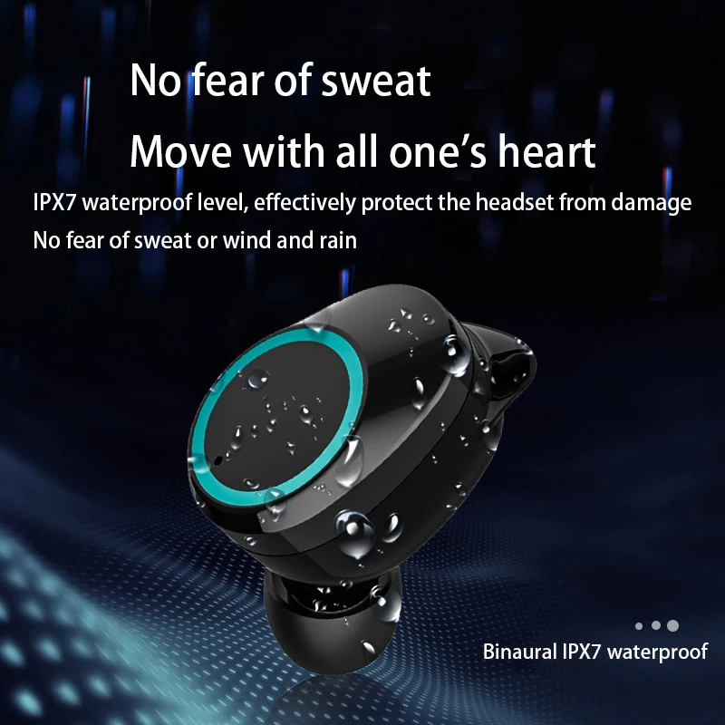 X16 новейшие беспроводные Bluetooth наушники с микрофоном светодиодный дисплей 9D HIFI