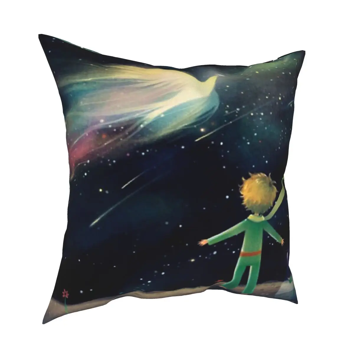 

The Little Prince Pillowcase Home Decorative France Rose Fox Meteor Cushions Throw Pillow for Sofa Double-sided Printing