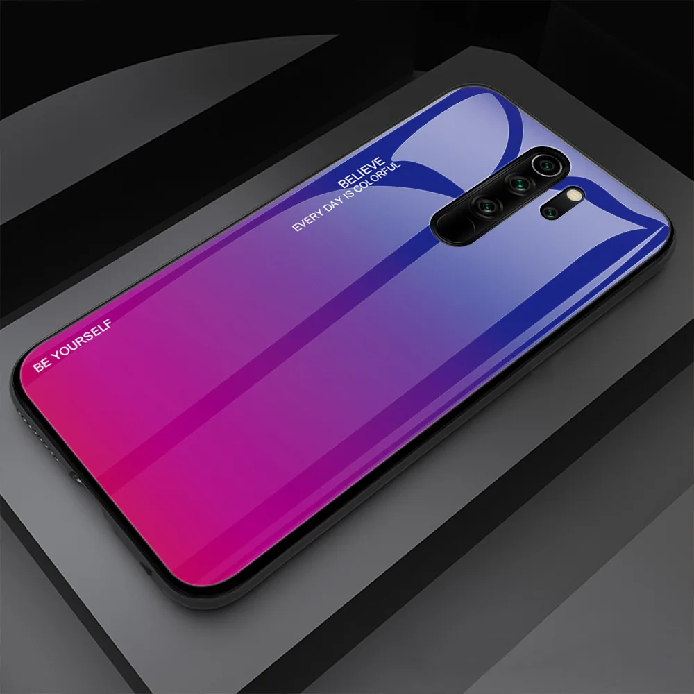 Xiaomi Redmi Note 8 Pro чехол Роскошный Мраморный закаленное стекло Мягкий ТПУ чехол противоударный чехол для Redmi Note 8 Pro