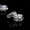Disque à rondelles, 100 pièces 6/8mm, perles d'espacement en acier inoxydable, en cristal, avec strass, pour la fabrication de bijoux, 316 ► Photo 2/6