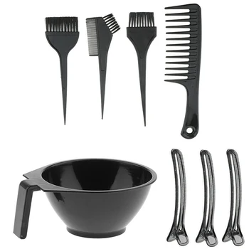 

8 Pieces/Set Hair Coloring Salon Hair Coloring Hair Set Barber Shop High Quality Bowl Comb Hair Coloring Tool Set