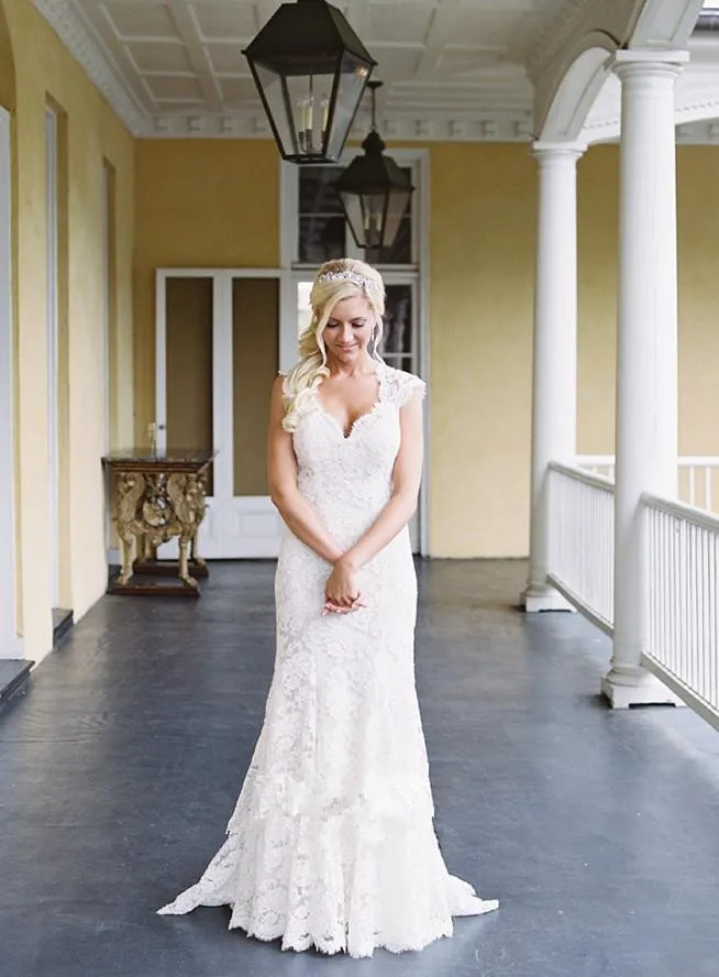 ivory-lace-mermaid-wedding-dresses-short-sleeves-v-neck-western-country-wedding-dress-with-sexy-open-back-cheap-garden-bridal-gowns-on-sale (2)_副本