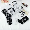 LEOSOXS  New male socks Ins  College Fashion Harajuku Korean sports deodorant-free middle tube lovers socks female fashion socks ► Photo 2/5