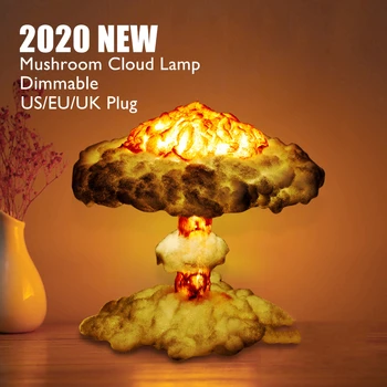 

2020 New Novelty Lights Dimmable Mushroom Cloud Lamp With Cotton As Children's Gifts Room Decoration Creative Night Lamp