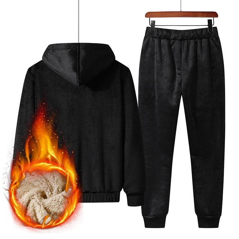 

Теплый костюм с вельветовой подкладкой, брюки с вельветовой подкладкой, для спорта и отдыха, зима 2020, 988