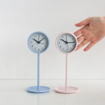 

Kids Room Cute Alarm Clock Modern Minimalist Metal Pink Creative Student Alarm Clocks Wecker Digital Home Decoration CC50NZ