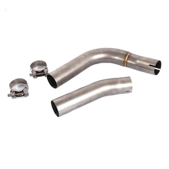 

Motorcycle Motocross Middle Pipe Exhaust Muffler Side Row For YAMAHA YZF R1 YZFR1 YZF-R1 2009 2010 2011 2012 2013 2014