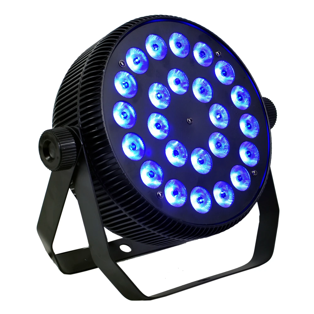Gigertop Новый 24x12 Вт RGBW светодиодный плоский Алюминий Led Par Светильник Тихая