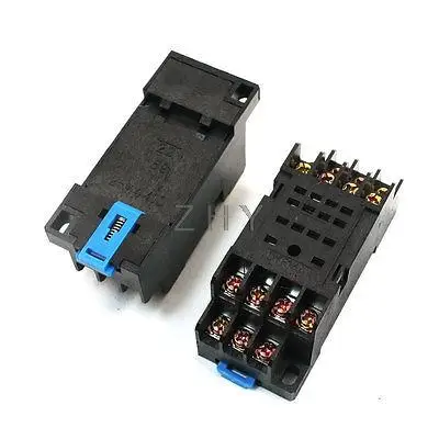 

2pcs DYF-14A 35mm DIN Rail Mounted Power Relay Socket Base for HH54P MY4NJ
