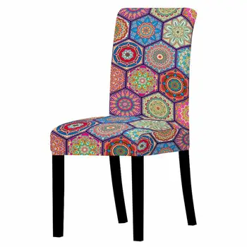 3D Mandala Chair Cover For Dining Room 4 Chair And Sofa Covers