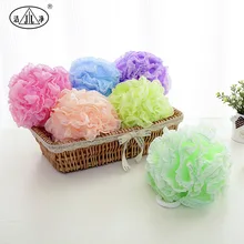 Напрямую от производителя продажи 50 г, верхний край декорирован кружевом, большого размера, мягкий люфа сетчатая губка плотное полотенце для душа пены мяч для ванной