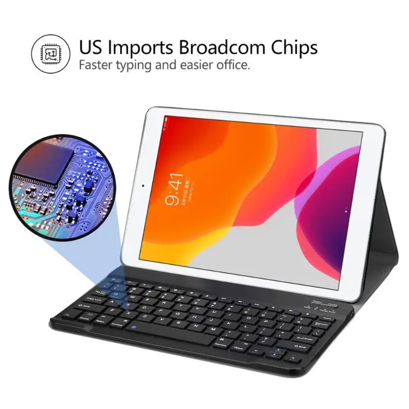 Новый iPad 10 2 планшет Bluetooth клавиатура протектор отдельный ультра тонкий 3 0 Pu +