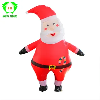 

New Adult Red Santa Claus Cosplay inflatable Costume Christmas Costumes for Men Adult Anime Funny Dress Party Blow Up Costume