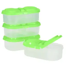 900 мл коробки для детского питания контейнер 2 отделения Штабелируемый холодильник еда герметичный ящик для хранения банок с крышкой